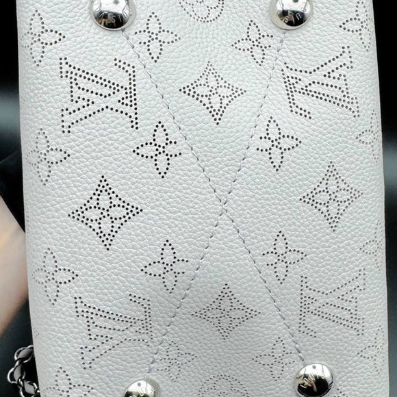 Louis Vuitton Bella Bucket Bag M57536 Brume Gray/Pink SOLD OUT like NEW - Picture 6 of 15